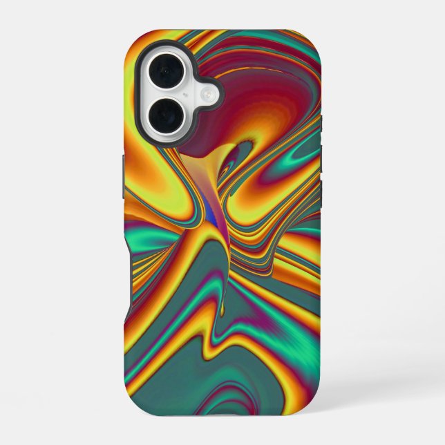 Spring Summer Autumn Flowers Magic iPhone 16 Case (Back)