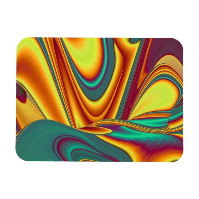 Spring Summer Autumn Flowers Magic Magnet (Horizontal)