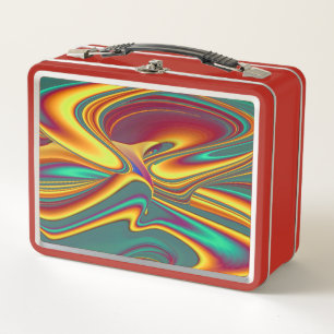 Spring Summer Autumn Flowers Magic Metal Lunch Box