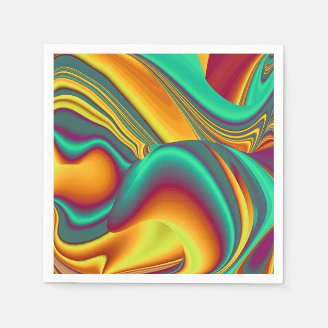 Spring Summer Autumn Flowers Magic Napkin (Front)