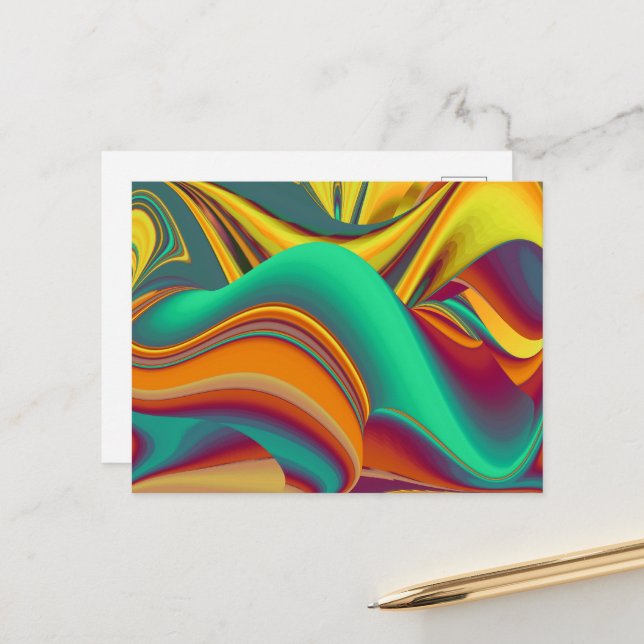 Spring Summer Autumn Flowers Magic Postcard (Front/Back In Situ)