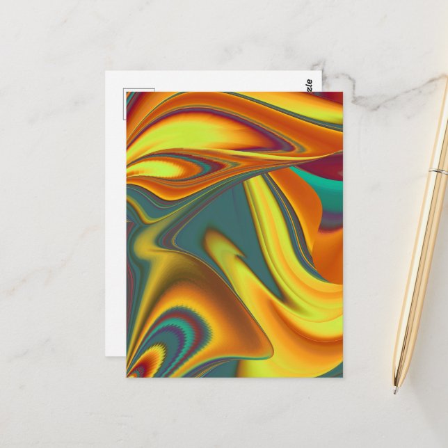 Spring Summer Autumn Flowers Magic Postcard (Front/Back In Situ)