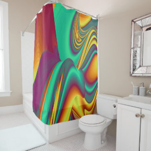Spring Summer Autumn Flowers Magic Shower Curtain