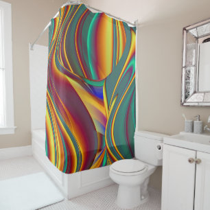 Spring Summer Autumn Flowers Magic Shower Curtain