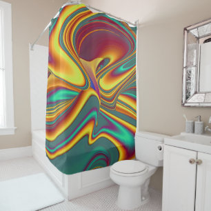 Spring Summer Autumn Flowers Magic Shower Curtain