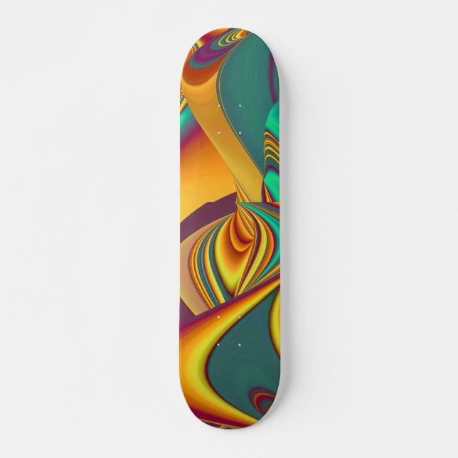 Spring Summer Autumn Flowers Magic Skateboard (Front)