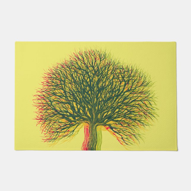 Spring Summer Autumn Winter Tree #2 Doormat (Front)