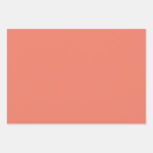 Spring Summer Color Peach Pink Wrapping Paper Sheet