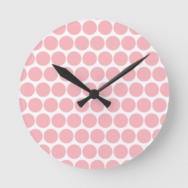 Spring Summer Colour Crystal Rose Round Clock (Front)