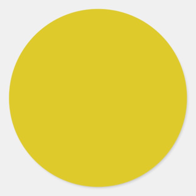 Spring Summer Colour Empire Yellow Classic Round Sticker (Front)