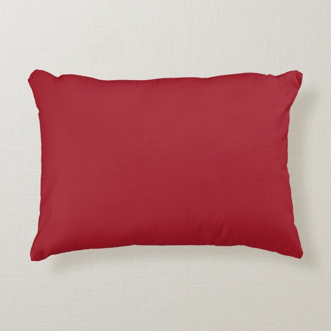 Spring Summer Colour Fiery Red Decorative Cushion (Front)