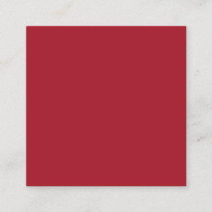 Spring Summer Colour Fiery Red Square Business Card