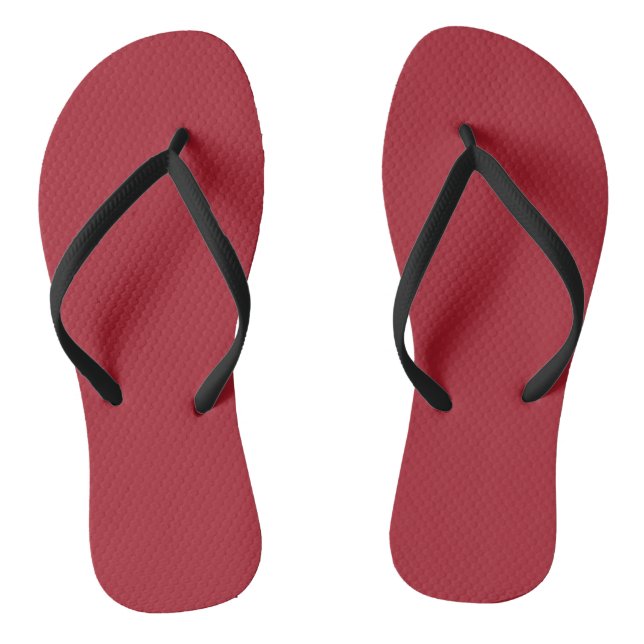 Spring Summer Colour Fiery Red Thongs (Footbed)