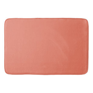 Spring Summer Colour Peach Pink Bath Mat