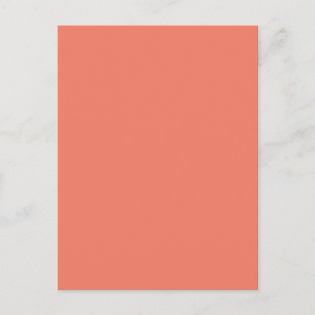 Spring Summer Colour Peach Pink Holiday Postcard (Front)