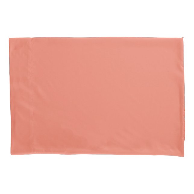 Spring Summer Colour Peach Pink Pillowcase (Front)