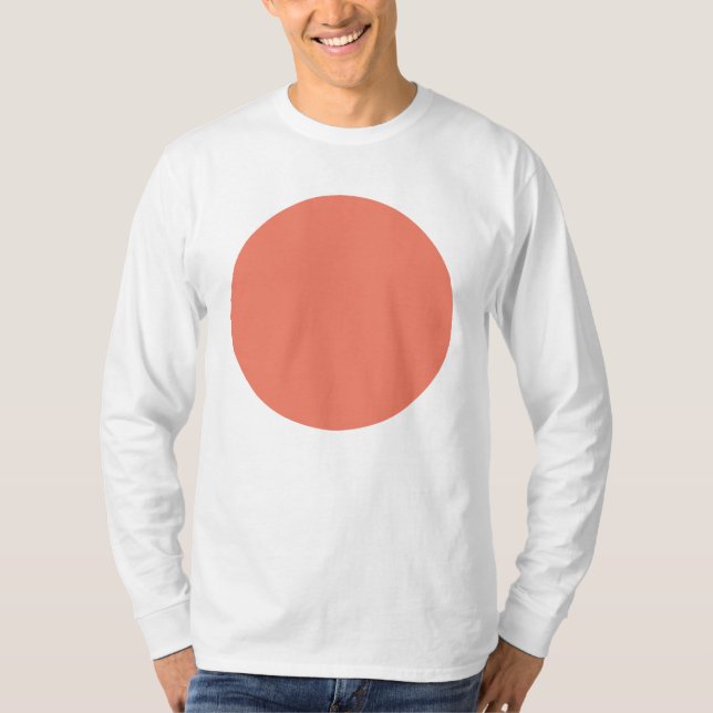Spring Summer Colour Peach Pink T-Shirt (Front)