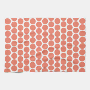 Spring Summer Colour Peach Pink Tea Towel