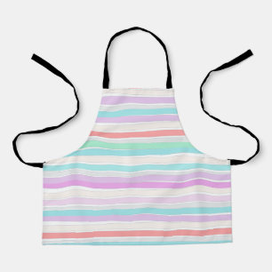Spring summer colours in stripes apron