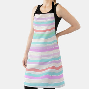 Spring summer colours in stripes apron