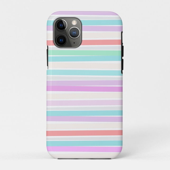 Spring summer colours in stripes Case-Mate iPhone case (Back)