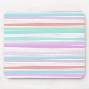 Spring summer colours in stripes  mouse pad
