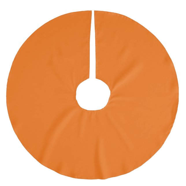 Spring Summer Colours Tangelo Brushed Polyester Tree Skirt (Front)