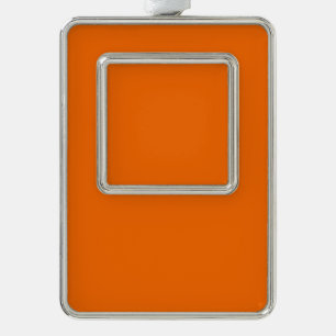 Spring Summer Colours Tangelo Silver Plated Framed Ornament