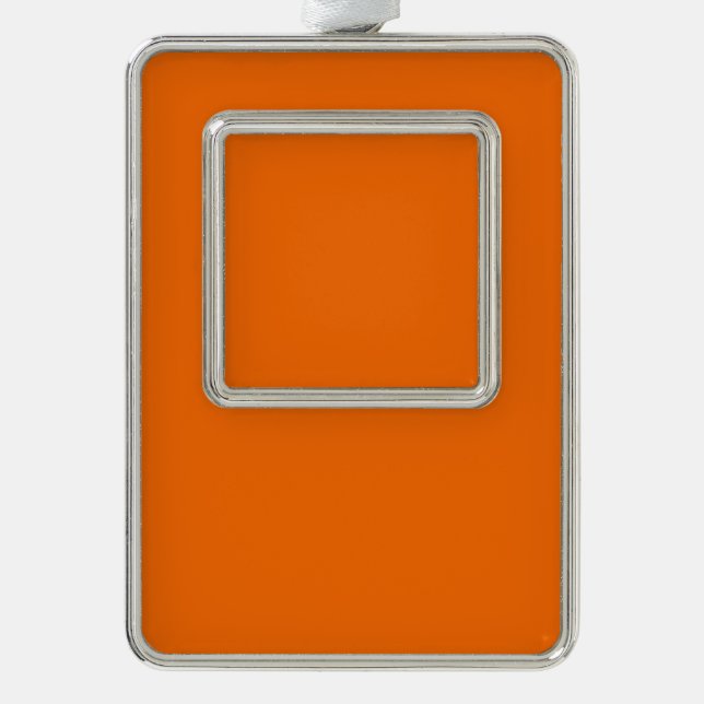 Spring Summer Colours Tangelo Silver Plated Framed Ornament (Front)