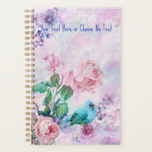 Spring Summer Floral Birds Wildflower Rose Garden Planner