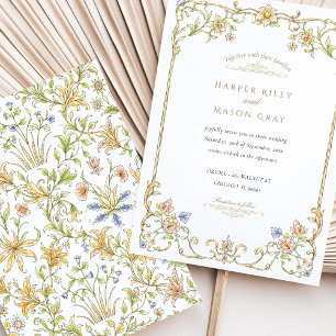 Spring & Summer Floral Garden Wedding Invitation
