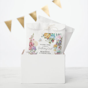 Spring Summer Floral 'Little Fairies Girl Birthday Favour Bag