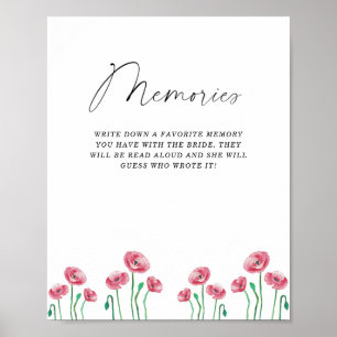 Spring summer floral memories with the bride poster
