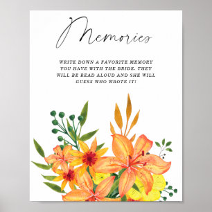 Spring summer floral memories with the bride  poster