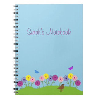 Spring summer flower custom notebook
