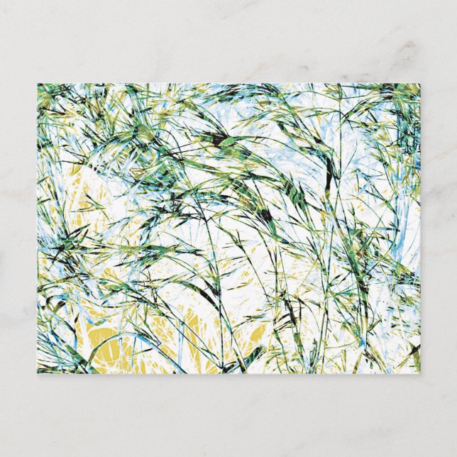Spring summer nature flower sprout design art postcard (Front)