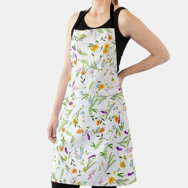 Spring Summer Wild flowers Apron (Insitu)