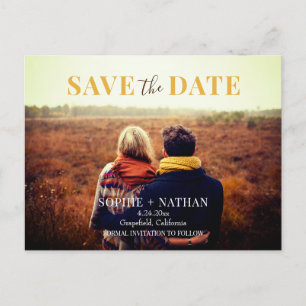 Spring Summer Wildflower Wedding Save the Date Announcement Postcard