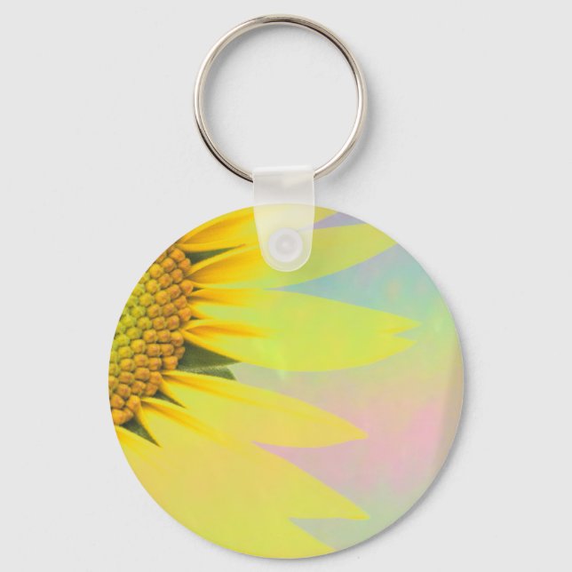 Spring sunflowers key ring (Front)