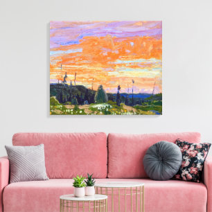 Spring Sunset, Algonquin Park Tom Thomson Canvas Print