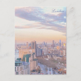 Spring Sunset, London Postcard