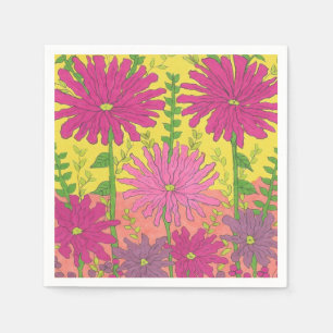 Spring Sunshine Floral  Napkin