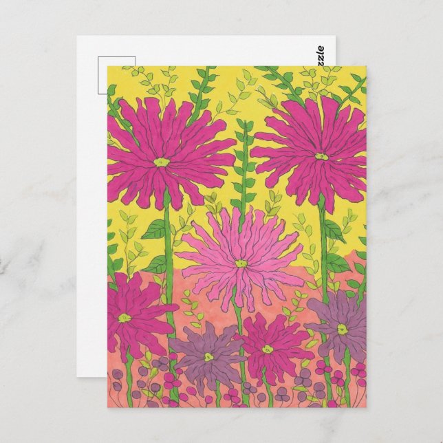 Spring Sunshine Floral  Postcard (Front/Back)