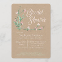 Spring Sweet Peas Watercolor Bridal Shower