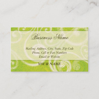 spring swirls ~ bc business card
