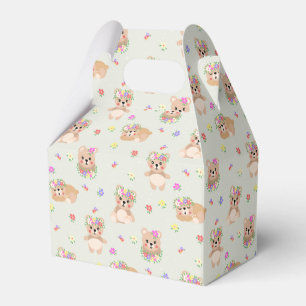 Spring teddy bear favour box