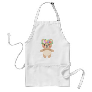 Spring teddy bear standard apron