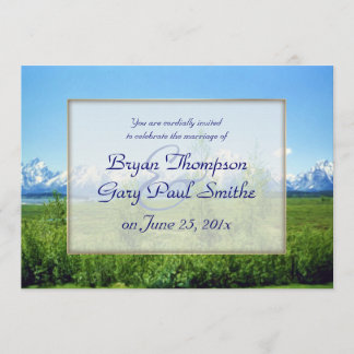 Spring Tetons WEDDING Invitation