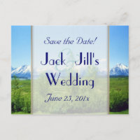 Spring Tetons WEDDING Save The Date