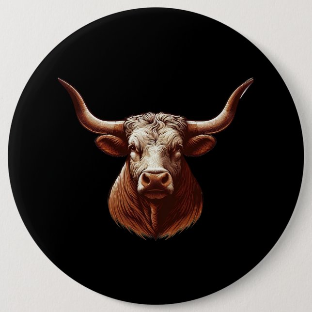 Spring Texas longhorn 6 Cm Round Badge (Front)